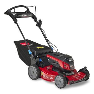Toro 60V MAX* 22 in. (56 cm) Recycler® w/Personal Pace® Lawn Mower - Battery Not Included (21467T) Toro 60V MAX* 22 in. (56 cm) Recycler® w/Personal Pace® Lawn Mower - Battery Not Included (21467T)