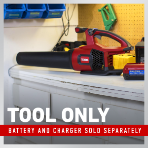 Toro 60V MAX* 605 CFM Brushless Leaf Blower - 2.5Ah Battery Included (51820) Toro 60V MAX* 605 CFM Brushless Leaf Blower - 2.5Ah Battery Included (51820)